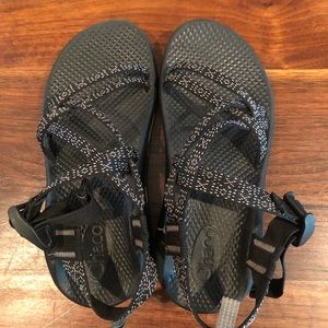 Chaco Ecotread Sandals.  Black/Gray.  4Y